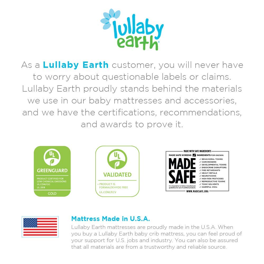Lullaby Earth Healthy Support Crib Mattress- Origional - Beige