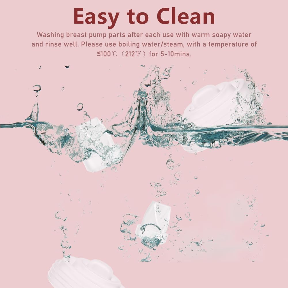 12PCS M5 Breast Pump Replacement Parts, 8pcs Silicone Duckbill Valve & 4pcs Silicone Diaphragm Compatible with Momcozy M5 Wearable Breastpump, Mom Cozy Breastfeeding Essential Accessories