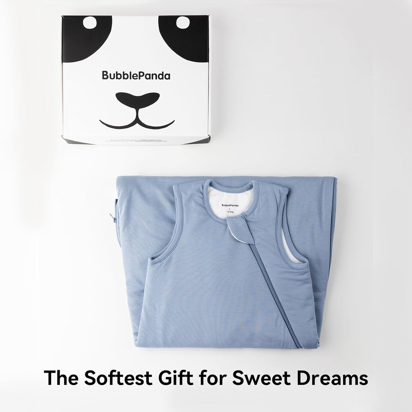 BubblePanda Rayon Made from Bamboo Sleep Sack 12-18 Months 0.5 Tog Soft Lightweight Toddler Sleep Sack 1t for Babies 2-Way Zipper Wearable Blanket Baby 12 Months