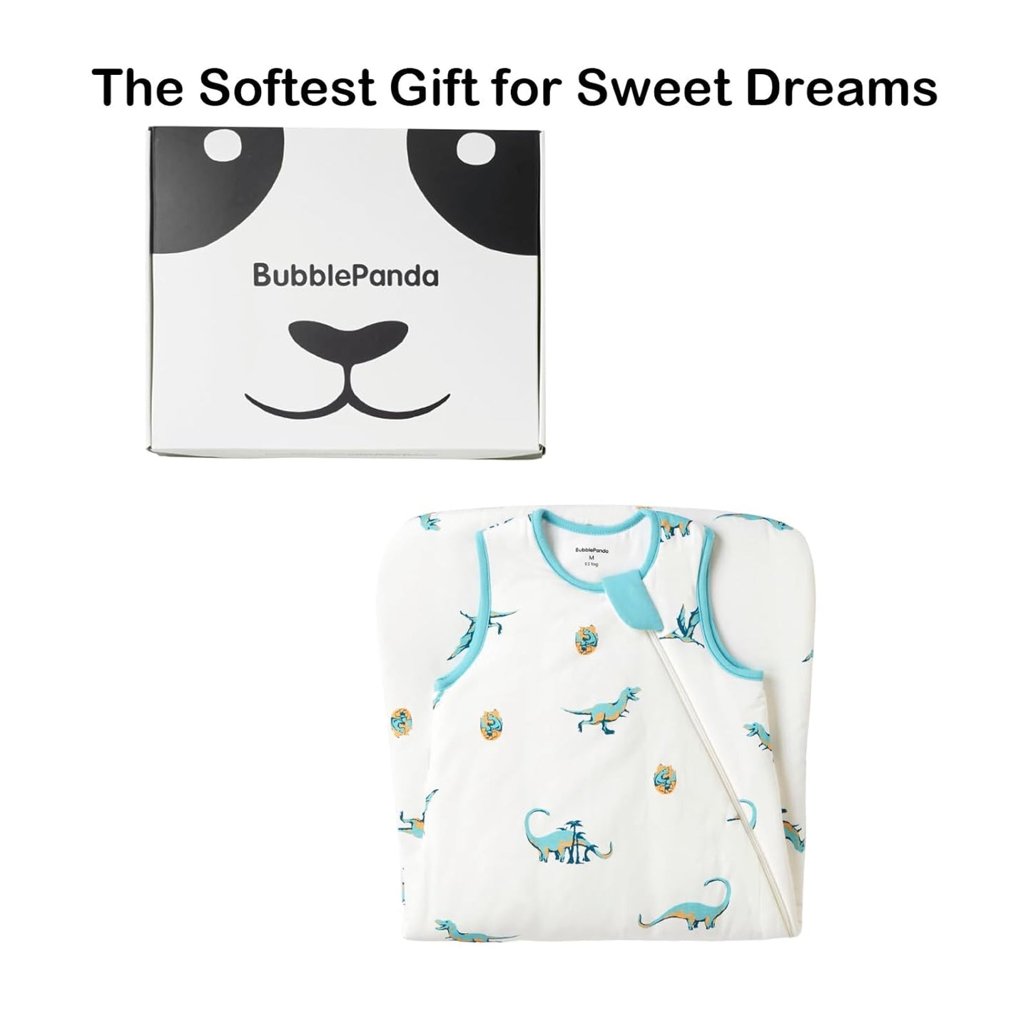 BubblePanda Rayon Made from Bamboo Sleep Sack 18-24 Months 0.5 Tog Soft Lightweight Toddler Sleep Sack 2t for Babies 2-Way Zipper Wearable Blanket Baby 18 Months