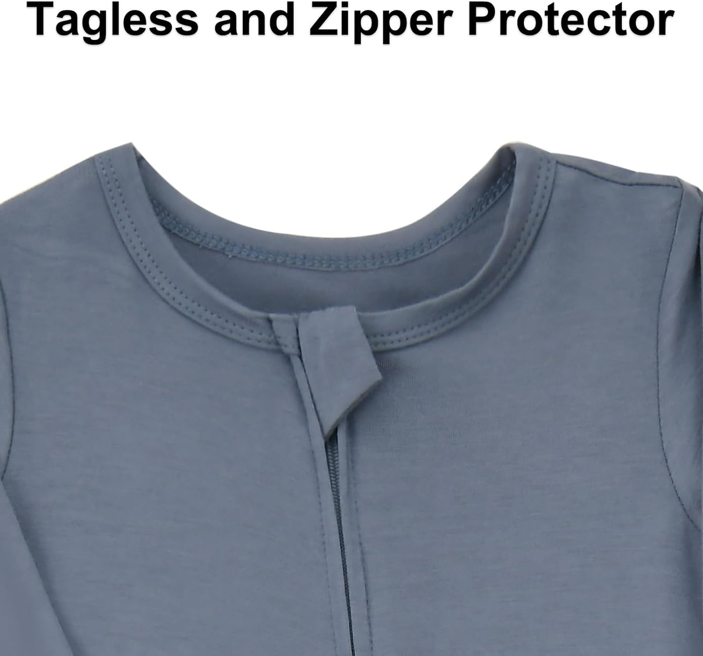 Aablexema Baby Footless Pajamas Zipper with Mitten, Rayon from Bamboo, Infant Long Sleeve Romper Pjs