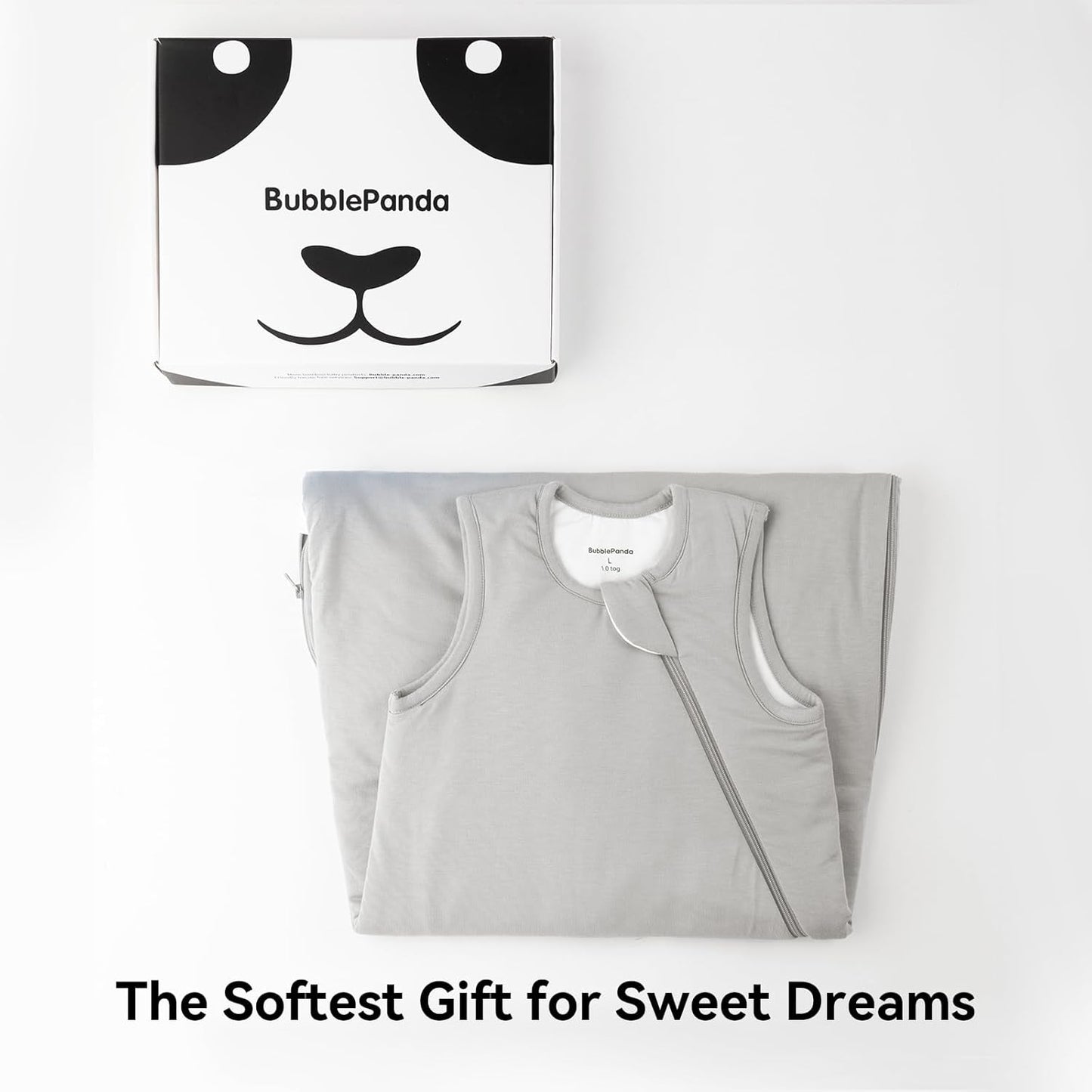 BubblePanda Rayon Made from Bamboo Sleep Sack 0-6 Months 0.5 Tog Soft Newborn Sleep Sack 3-6 Months for Infant Babies 2-Way Zipper Wearable Blanket Baby 0-3 Months