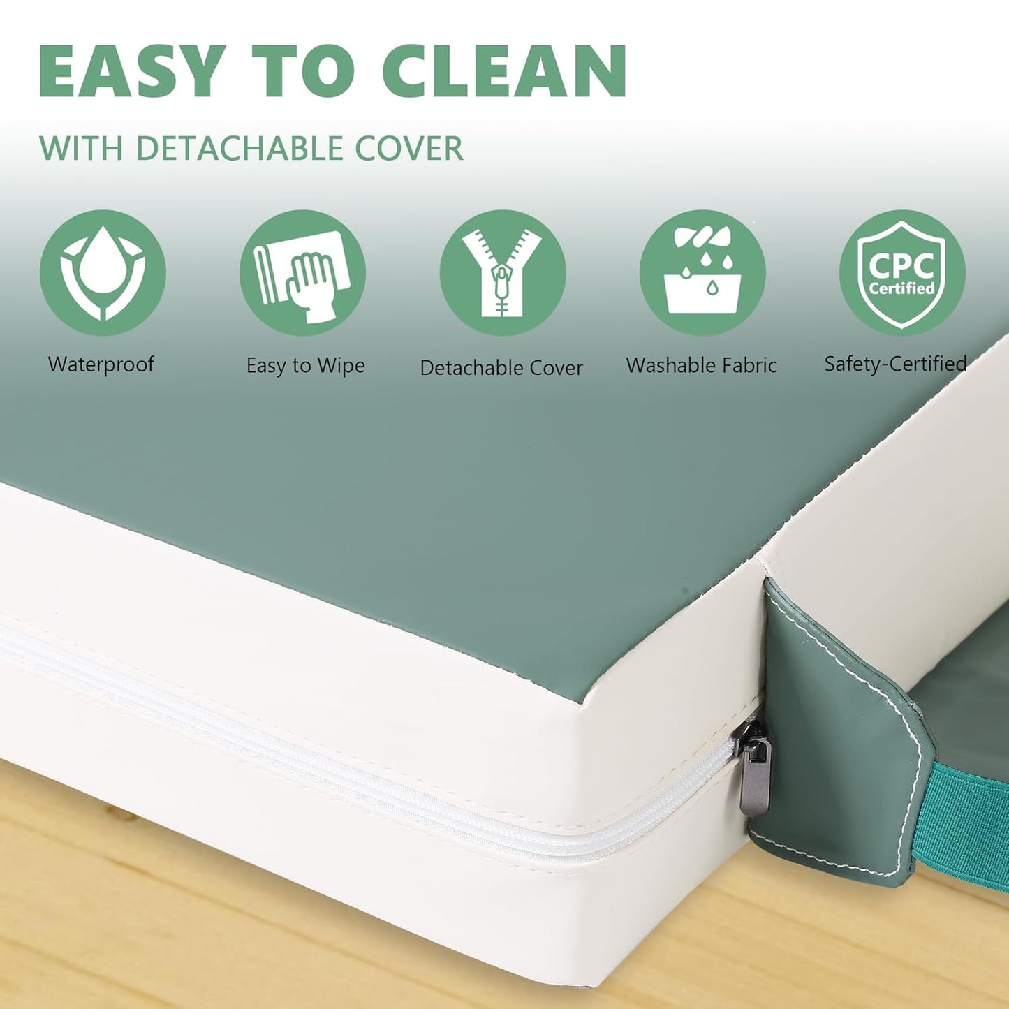 Booster Seat for Kitchen Chair with Adjustable Straps, Toddler Booster Seats for Dining Table Portable for Travel Camping Eating, Booster Cushion for Table for Baby Child Infant Kid Boy Girl