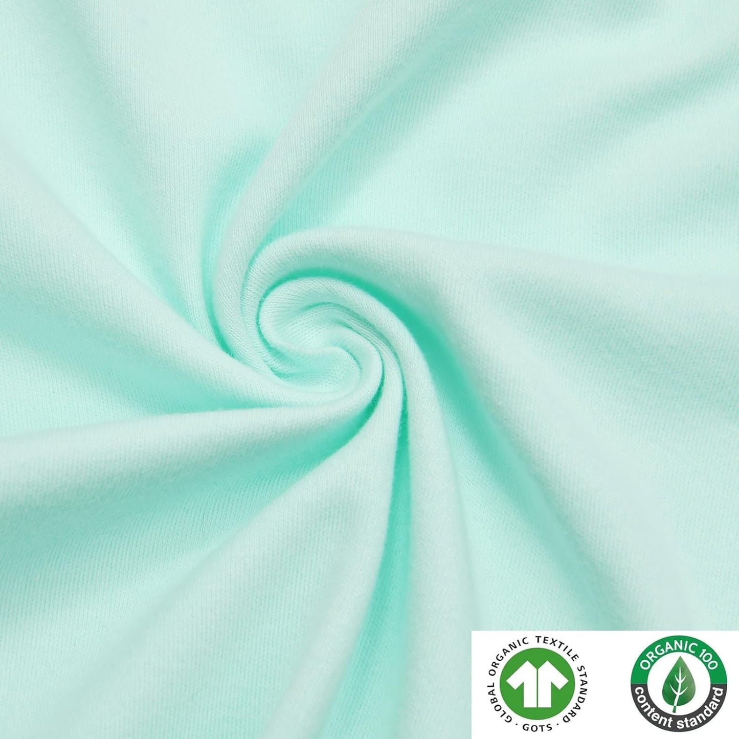 Aablexema 3-Pack Organic Cotton Baby Footless Pajamas with Mitten Cuffs, 2-Way Zipper Romper Sleepers