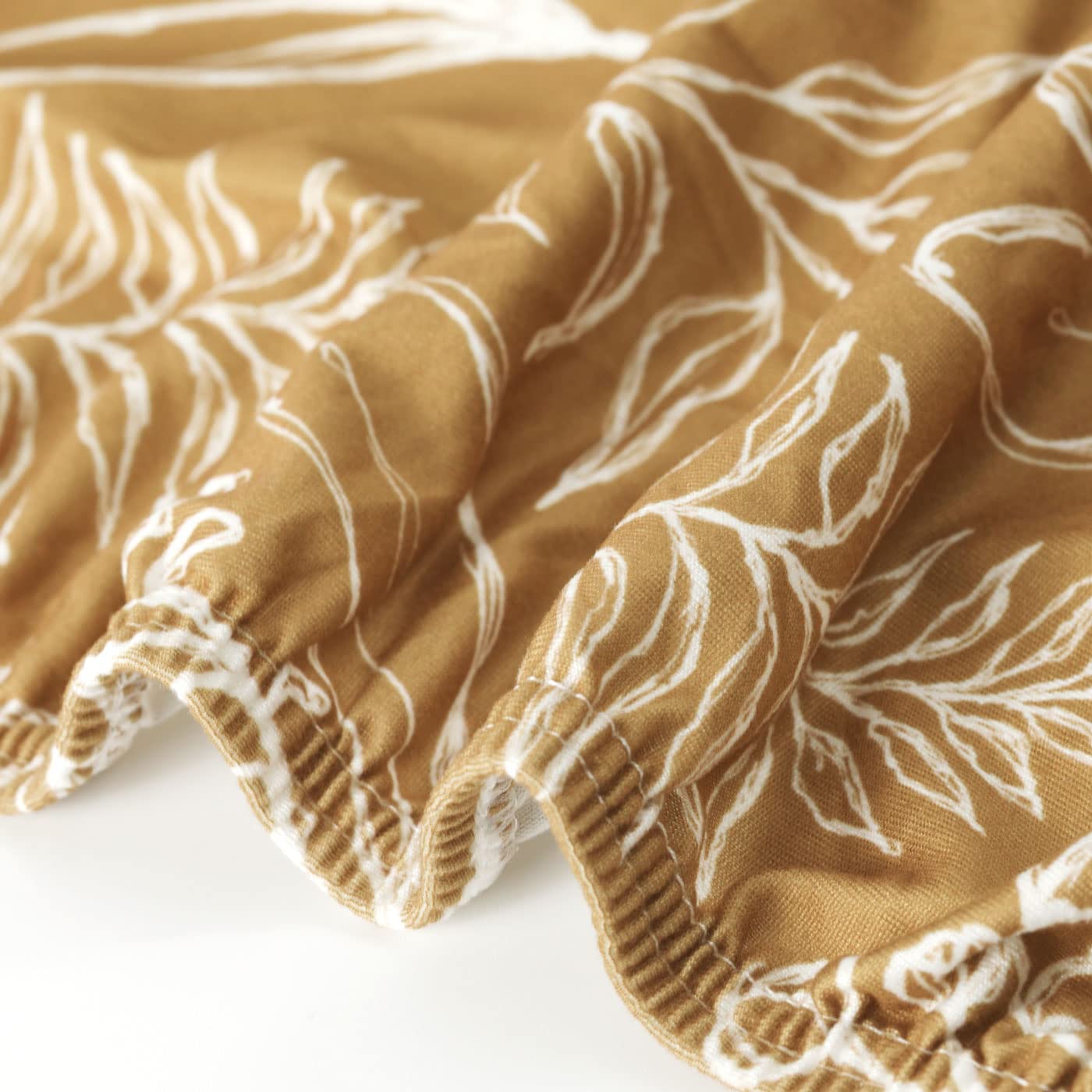 Stretchy Ultra Soft Jersey Knit Fitted Pack n Play Sheets Set 2 Pack, Portable/Mini Crib Sheets with Deep Pocket, Fitted Playard Mattress Safe and Snug, Stylish Watercolor Deer and Leaves