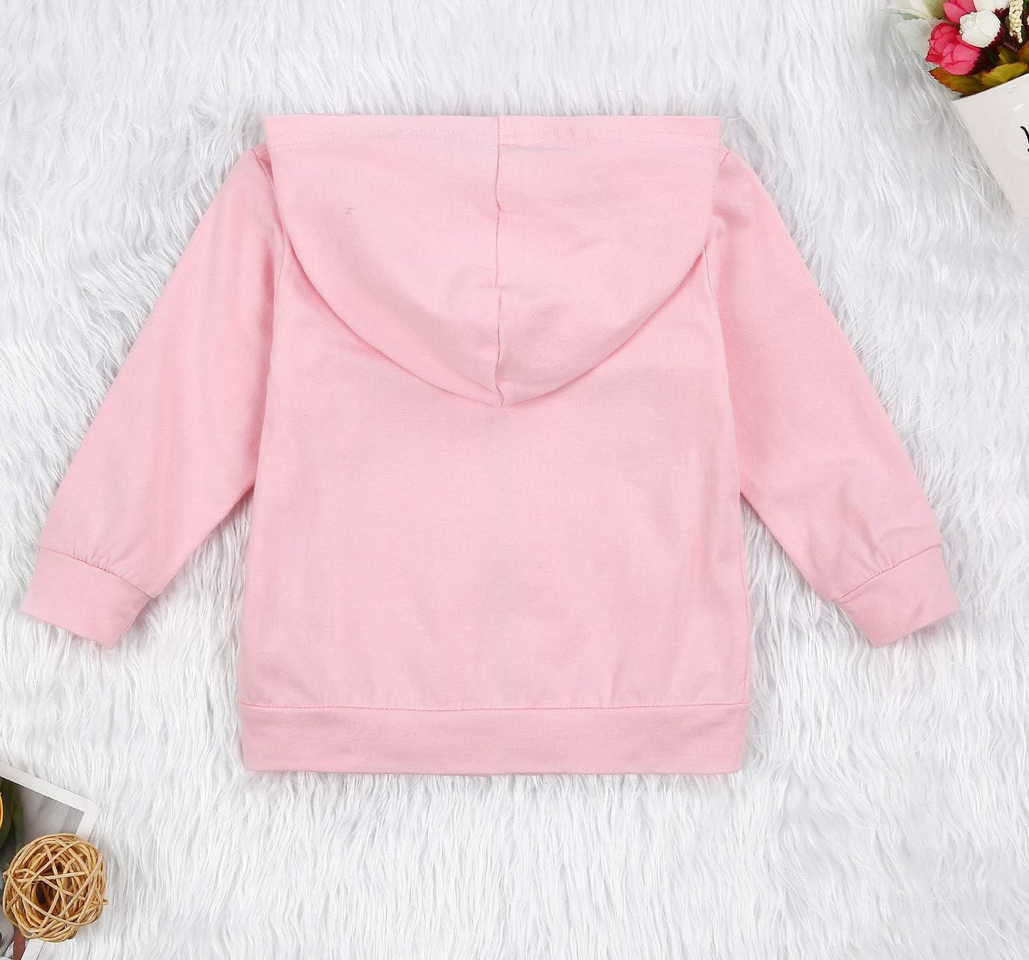 Imcute Baby Zip Up Hoodie, Unisex inflant Toddler Long Sleeve Sweatshirts Lightweight Jacket Hooded Coats Fall Winter Outfits