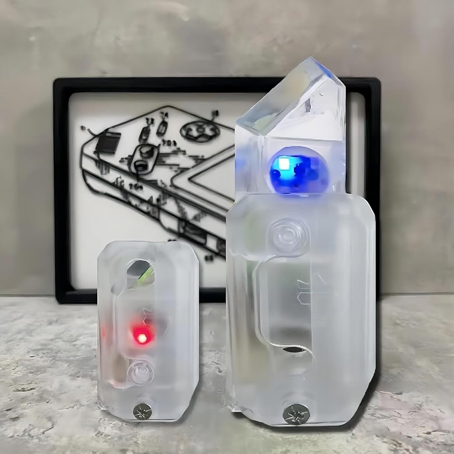 2023 New Multicolored Flash Toy Gravity Knife,Light Up Turnip Knife,Carrot Fidget Toys Adults, Funny 3D Printed Toys,Anxiety Stress Relief Toy,Perfect for Autism and Add (Multicolored Flash)