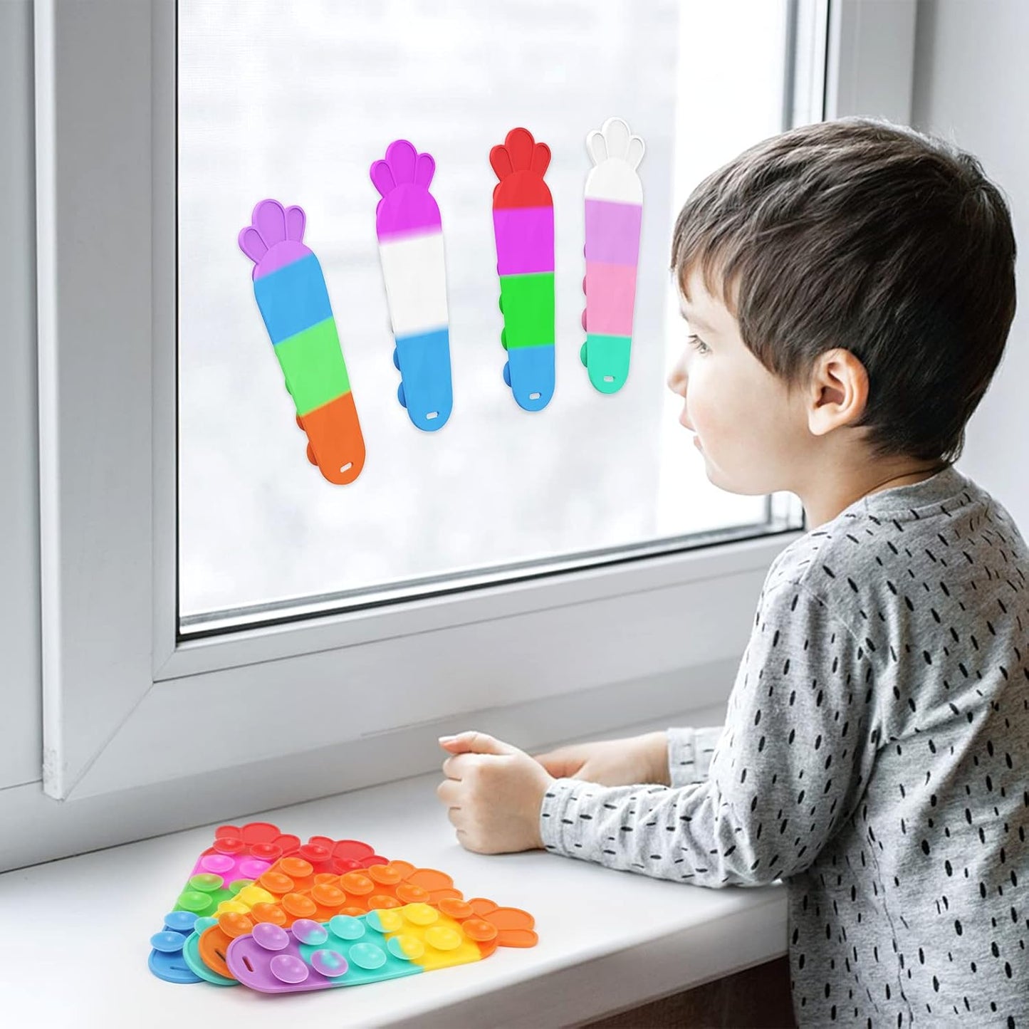 8pcs Squidopop New Fidget Toy 2022 Most Popular Fidgets Alleviate Worries and Irritability Easter Basket Stuffers Classroom Prizes Goodie Bag Stuffers