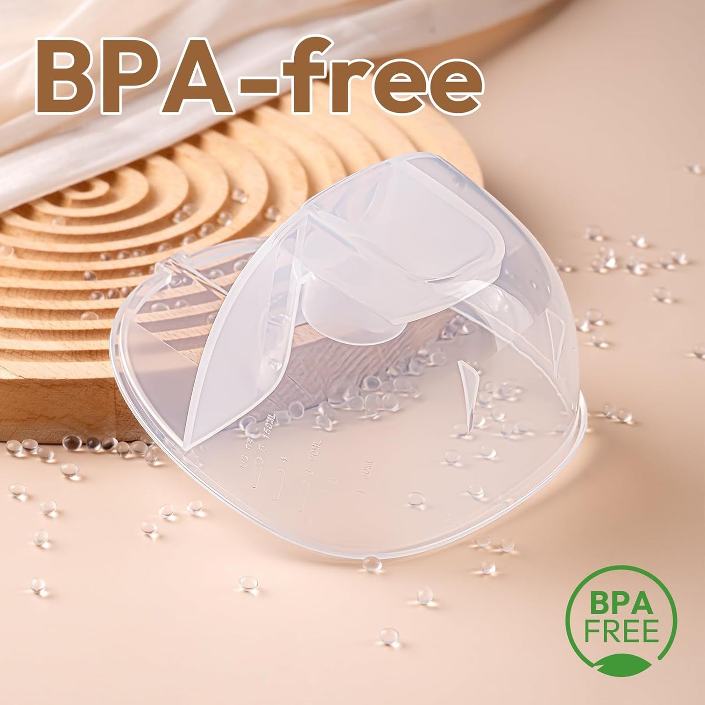 NCVI Replacement Milk Collector Cup Compatible with NCVI Wearable Breast Pump 8111/8131, Breast Pump Accessories, 24mm Flange, 1 PC