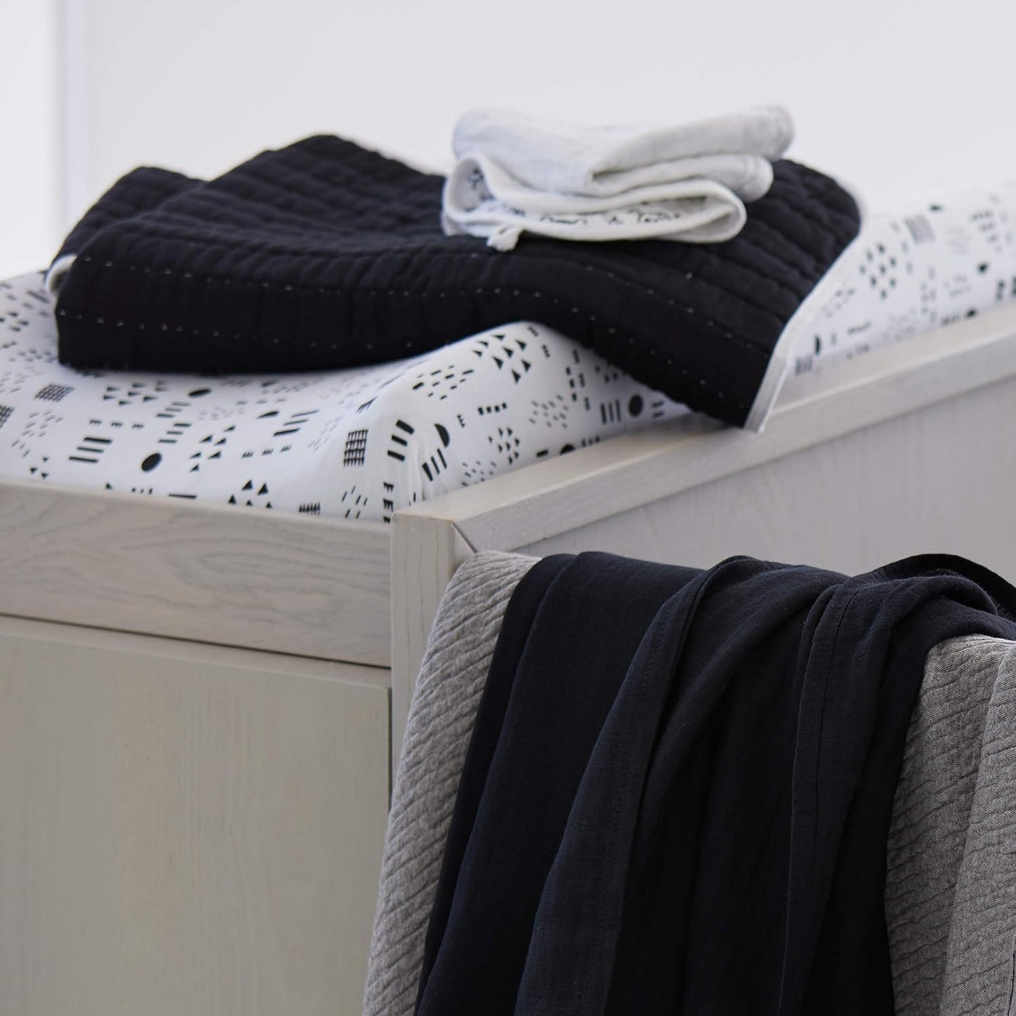 HonestBaby Organic Cotton Changing Pad Cover, Pattern Play, One Size