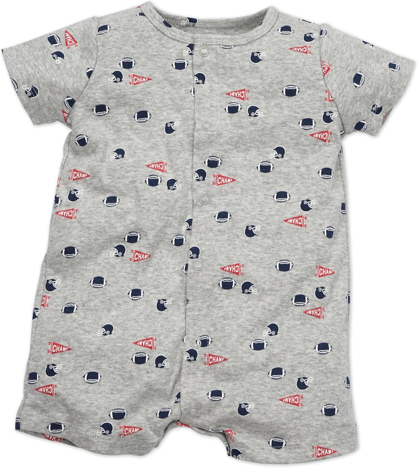 3-Pack 100% Cotton Baby Boy Rompers,0-24Months Short Sleeve Toddler Romper,Breathable Spring/Summer Clothes