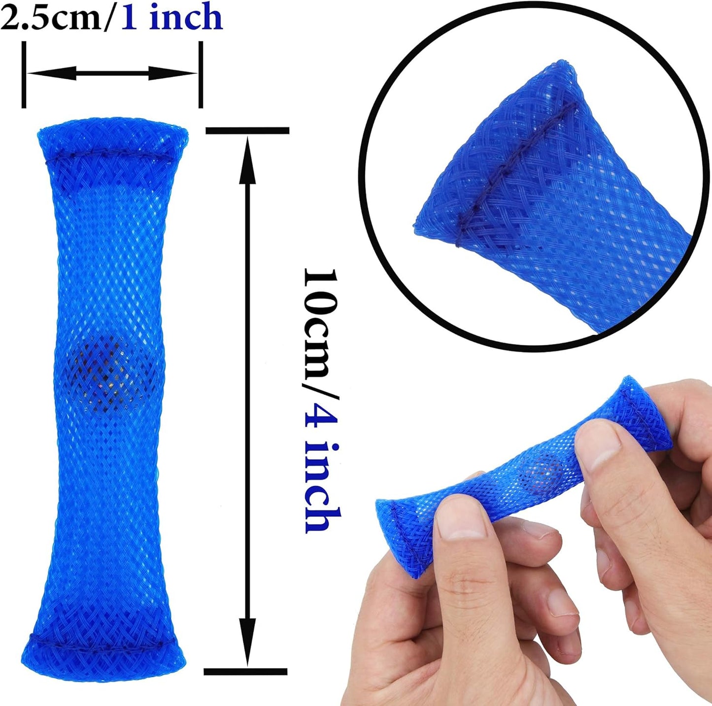 44 Pack Marble Mesh Fidget Toys,Fidget Toy Mesh and Marble Stress Relieve and Anxiety for Children and Adults, Stress Relieve Toy, Focus Enhance