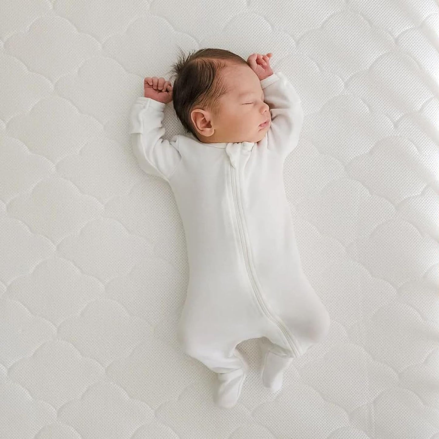 Newton Baby Crib Mattress and Toddler Bed - Ultra-Breathable Proven to Reduce Suffocation Risk, 100% Washable, 2-Stage, Non-Toxic Better Than Organic, Removable Cover - Deluxe 5.5" Thick- White