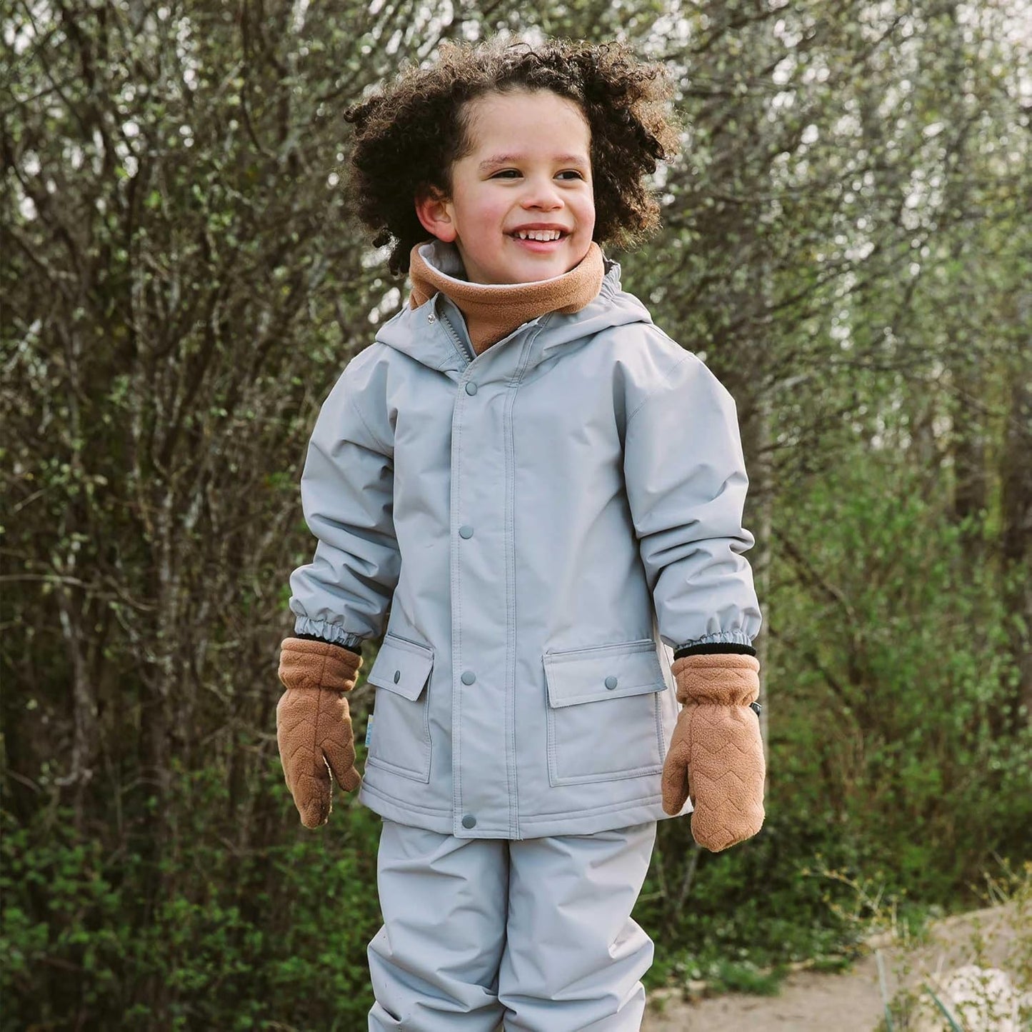 JAN & JUL Waterproof Fleece Lined Rain Jacket, Raincoat for Kids