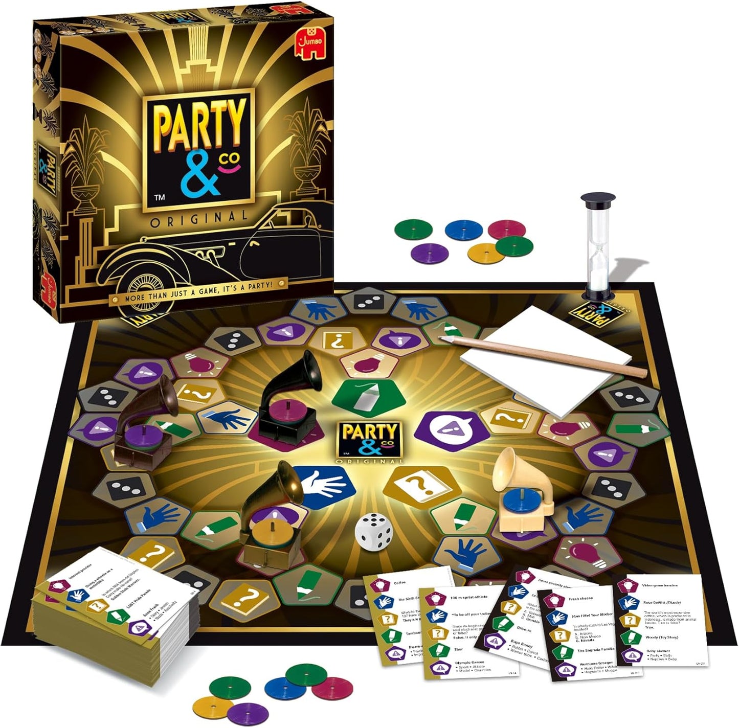 Jumbo Party & Co. Original Board Game - Fun Multi-Challenge Game for 14+ Years, Multiplayer Family Entertainment.