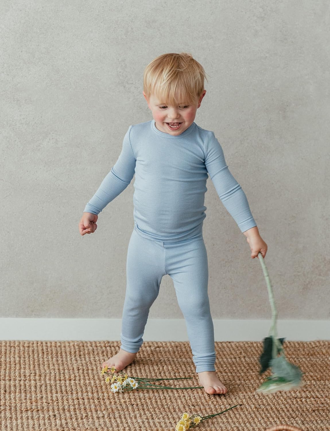 AVAUMA Baby Boys Girls Pajama Set Kids Toddler Snug fit Ribbed Sleepwear pjs for Daily Life Style