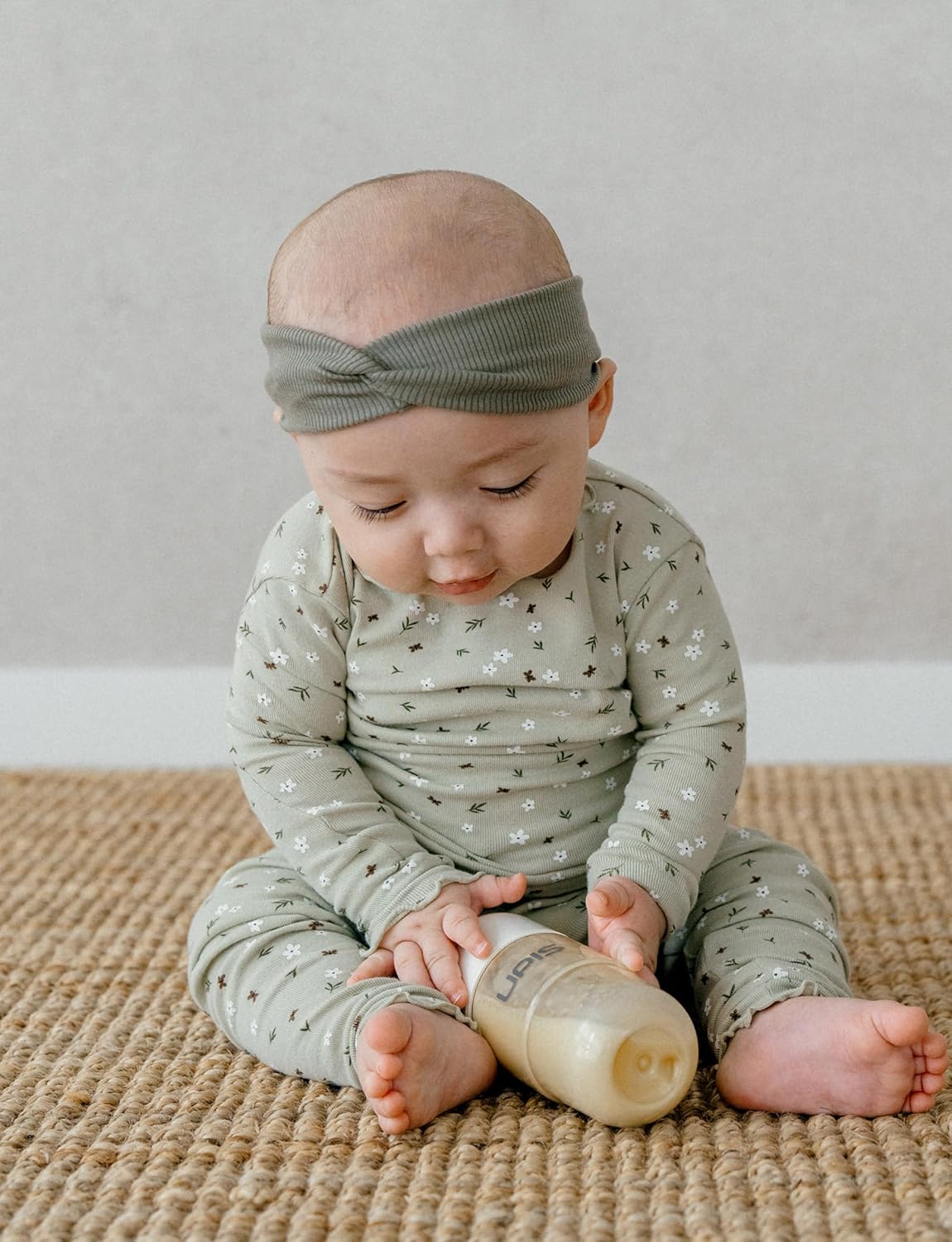 AVAUMA Baby Boy Girl Pajama Set 6M-7T Kids Cute Toddler Snug fit Flower Pattern Design Pjs Cotton Sleepwear Ruffled Shirring