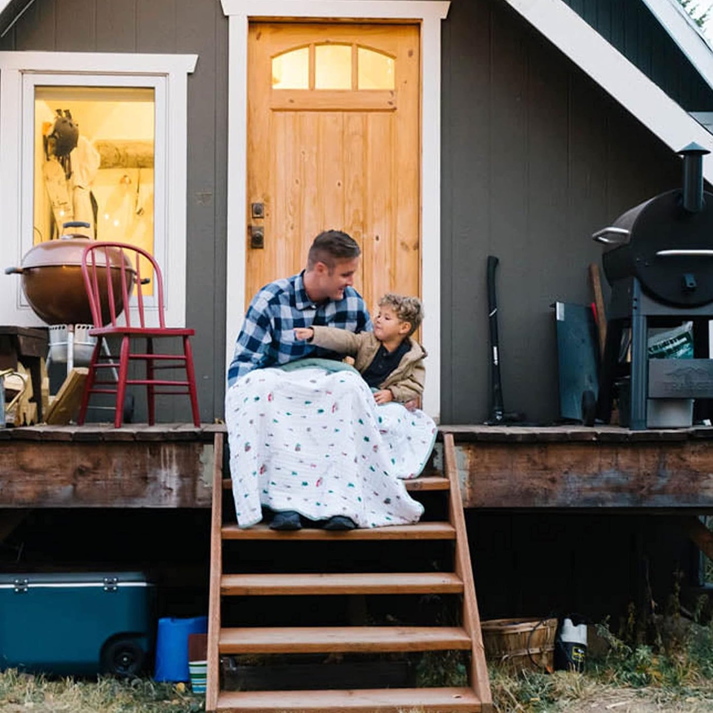 Little Unicorn Original Premium Cotton Quilt | Multi-Layered & Extra-Soft Muslin Fabric |for Babies & Toddlers (Powder Party)