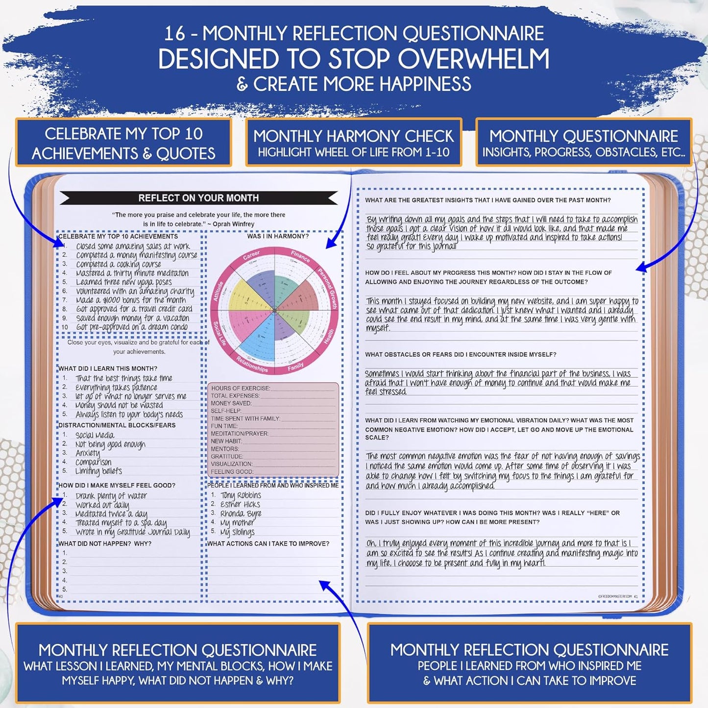 2025-2026 Planner Weekly and Monthly | 16-Month Life Planner to Increase Focus & Productivity | Reduce Overwhelm & Achieve Your Biggest Goals | Include Gift Box & Stickers | Sep 2025-Dec 2026