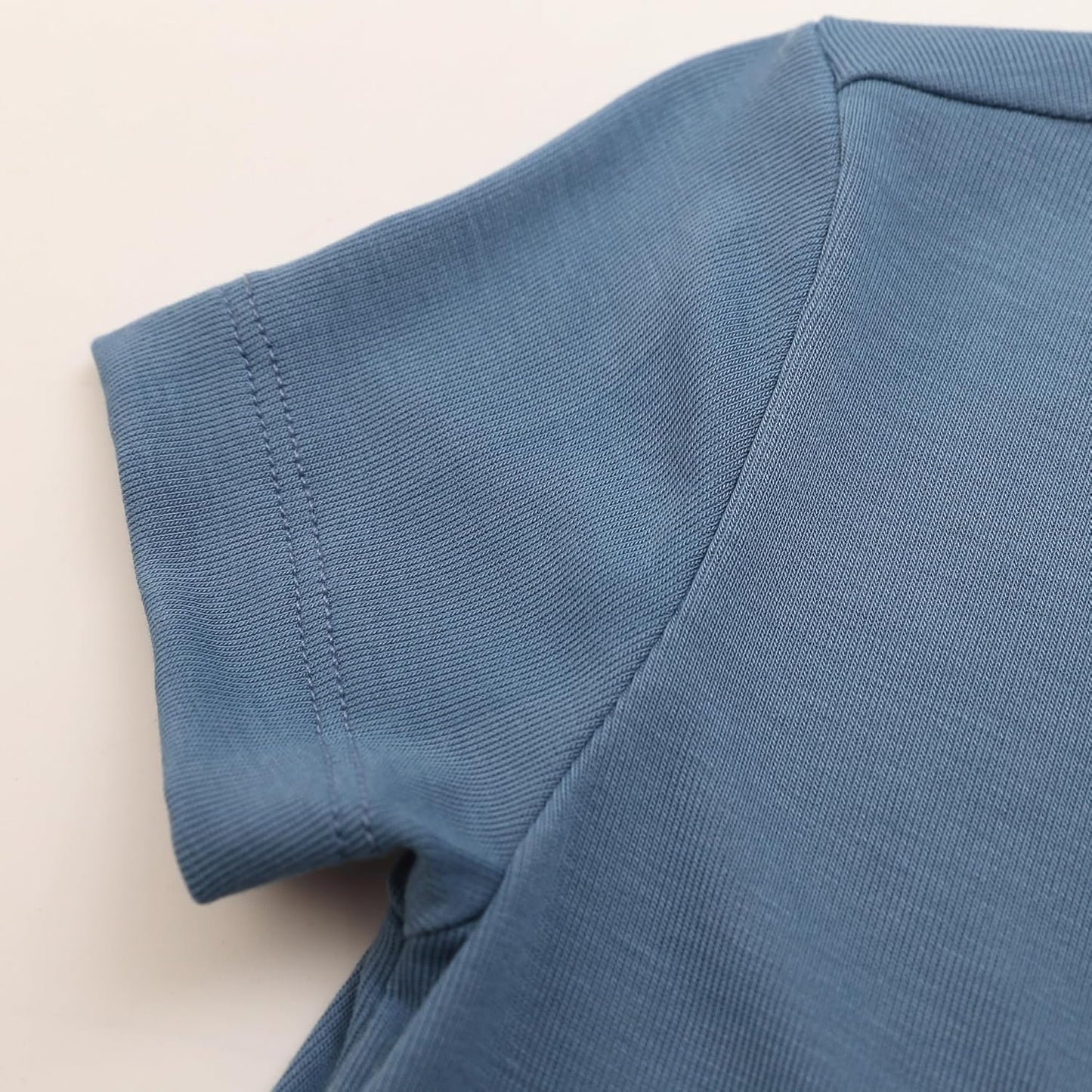 JunNeng Baby 2 Pack Rayon of Bamboo Romper Sleeper 2 Way Zipper Short Sleeve Jumpsuit Zipper Footless One-piece