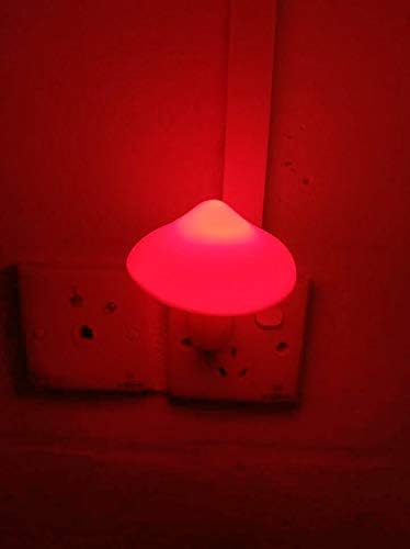 AUSAYE Sensor Led Nigh Light Plug in Nightlight for Kids Adults,Auto On/Off Night Lights Wall Lamp for Bedroom, Bathroom,Toilet,Stairs,Kitchen,Hallway Christmas Thanksgiving Gifts Red