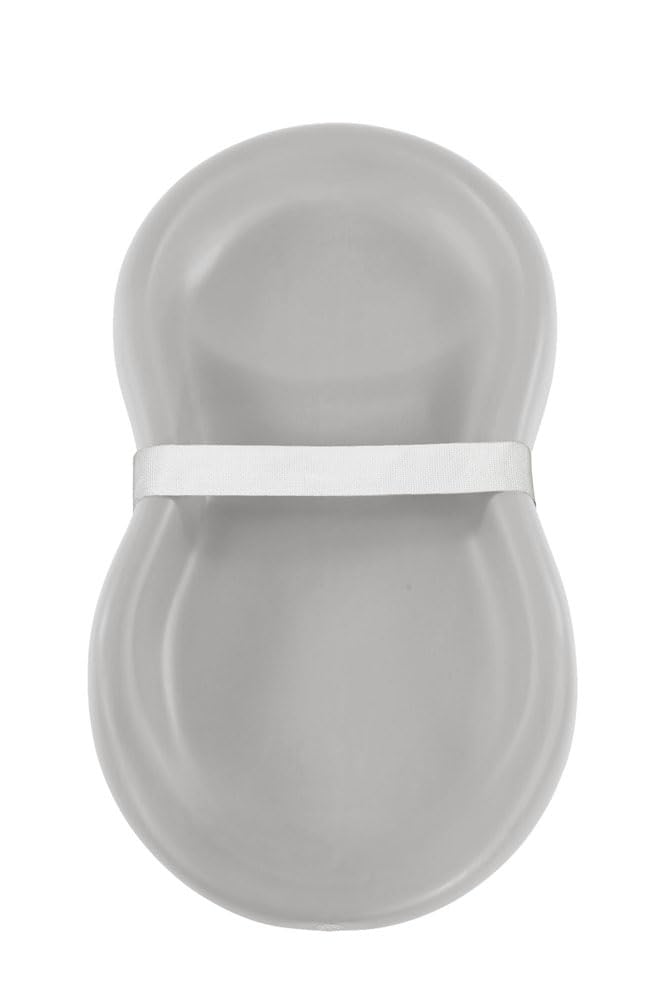 Keekaroo Peanut Changer Grey – The Original Made in USA Easy-to-Clean Changing pad and The only Shell Over Foam, Fully Water Repellant