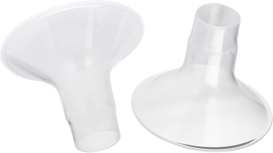 Motif Medical Duo Breast Pump Flange - Comfortable Flanges for Better Milk Flow & Pumping Ease - Ideal Breast Pump Flange Insert for Breastfeeding Moms (2 Shields, 19 mm)