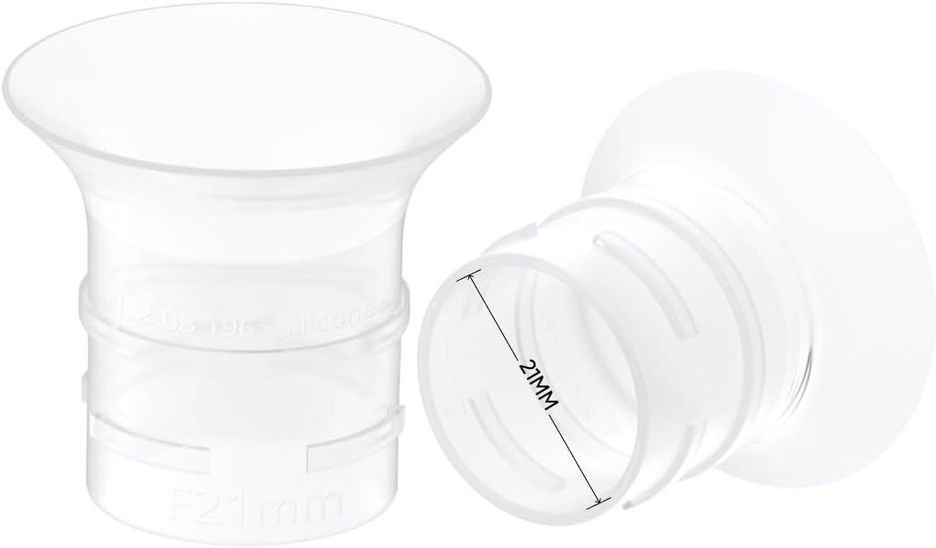 eufy Original 21mm Sizing Inserts (2-Pack) for Wearable Breast Pump S1/S1 Pro/E10/E20, Silicone Sizing Inserts, Easy to Install and Use, Comfortable and Precise Fit for Better Suction