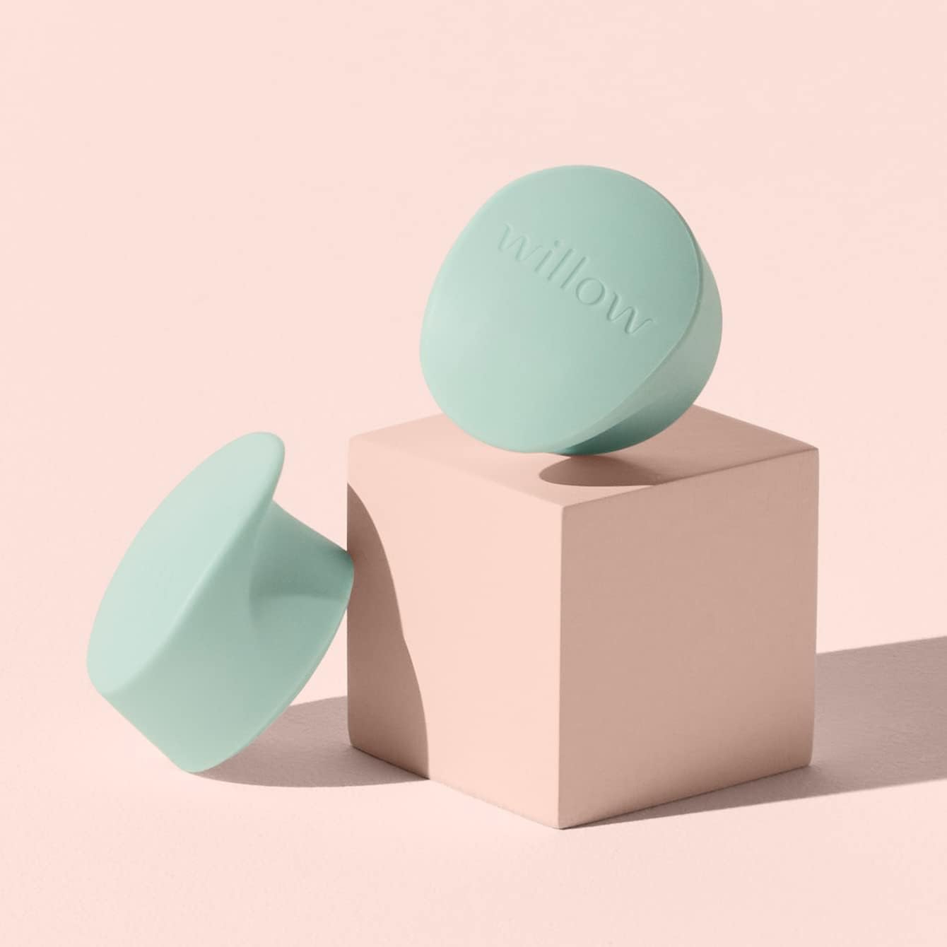 Willow Go - Hands Free Breast Pump - Wearable Breastfeeding Pump - Portable, Electric, Cordless, & 9 Levels of Hospital Grade Suction Strength - Postpartum Essentials - Duckbill Valve - 2pk