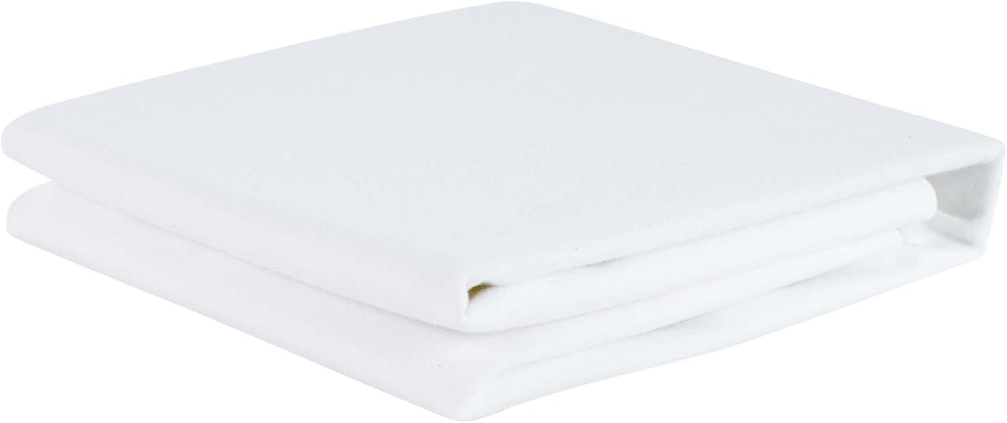 Flannel Crib Protector Pad，100％ Waterproof Mattress Protector Pad, One Size, 27" X 39"