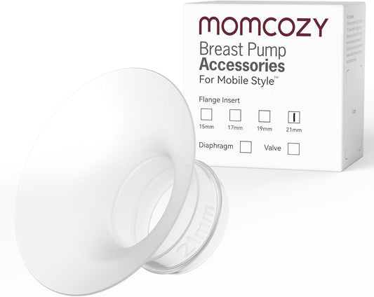 Momcozy Mobile Style | M6 21 mm Flange Insert, Original Mobile Style | M6 Breast Pump Replacement Accessories, 1PC (21mm)