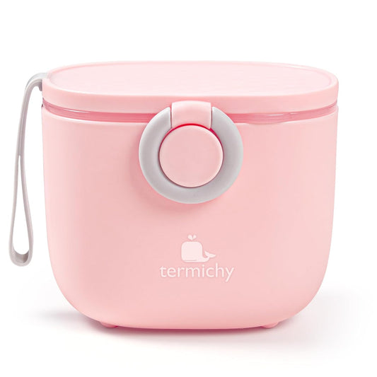 Termichy Baby Formula Dispenser, Portable Milk Powder Dispenser Container with Carry Handle and Scoop for Travel Outdoor Activities with Baby Infant, 8.8OZ, 0.55LB, 250g, 500ml (Pink)
