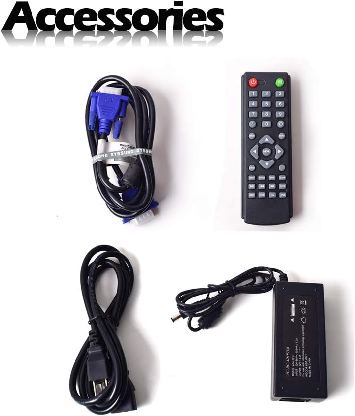 19 inch CCTV Security Monitor with BNC VGA HDMI AV Built-in Speaker 4:3 HD Display LCD Screen Display with USB Media Player for Home Surveillance Camera STB PC