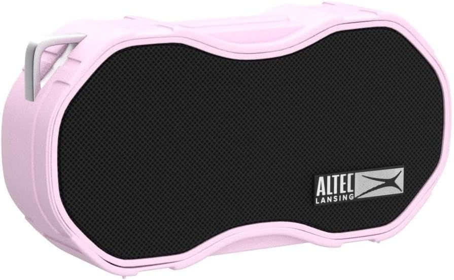 Altec Lansing Baby Boom XL - Waterproof Bluetooth Speaker, Wireless & Portable Speaker for Travel & Outdoor Use, Deep Bass & Loud Sound, 1 Pack, Pink