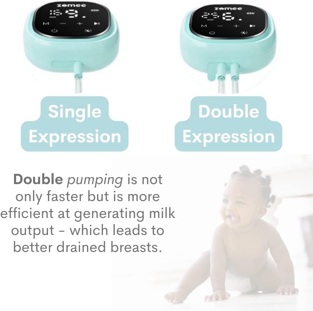 Zomee Air Tubes & Connectors for Z2 Breast Pump(2-Pack 80 CM) Durable & BPA-Free Replacement Tubing Parts