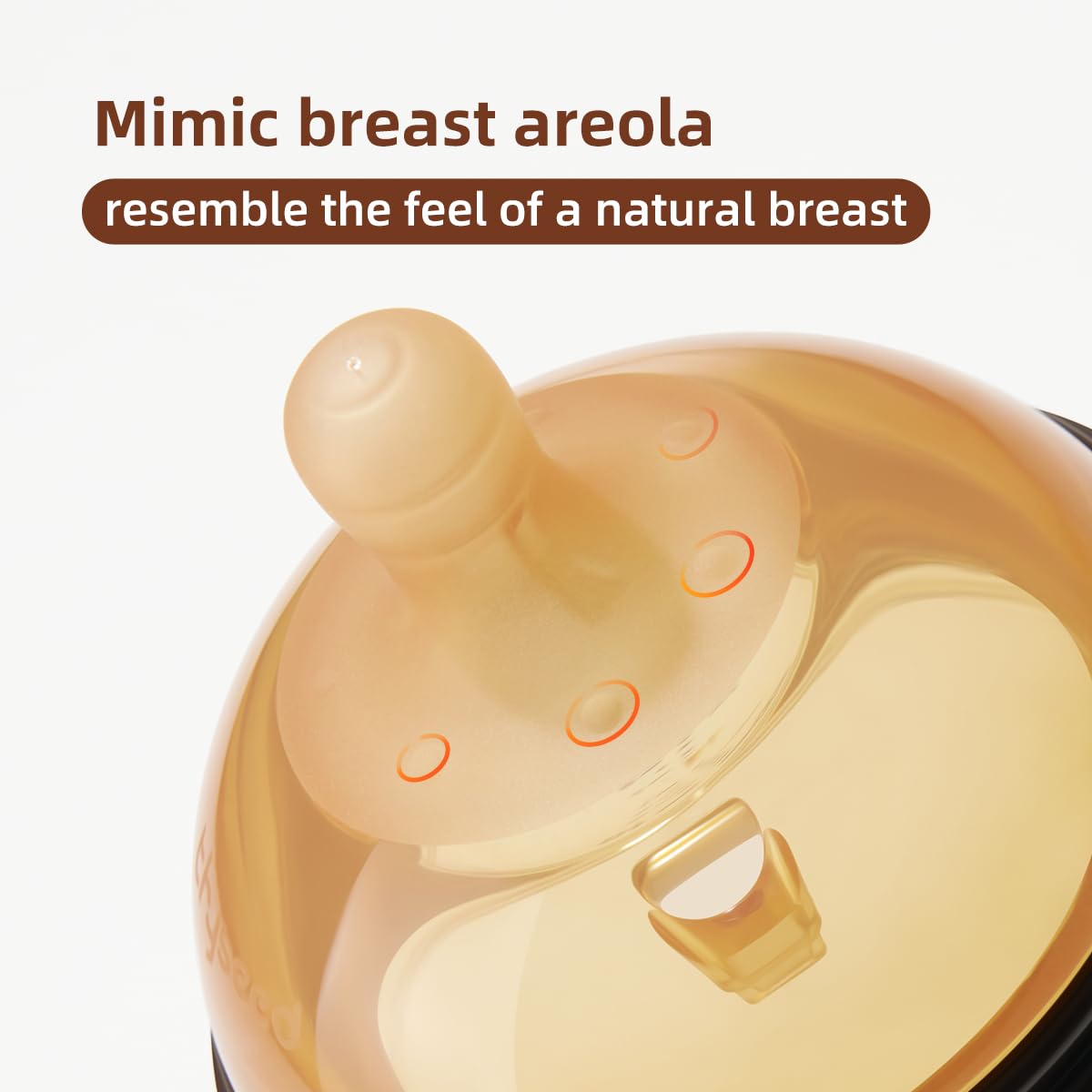 PPSU Natural Breast-Like Bottle with Nipple(0-3 Months),10oz，2pack