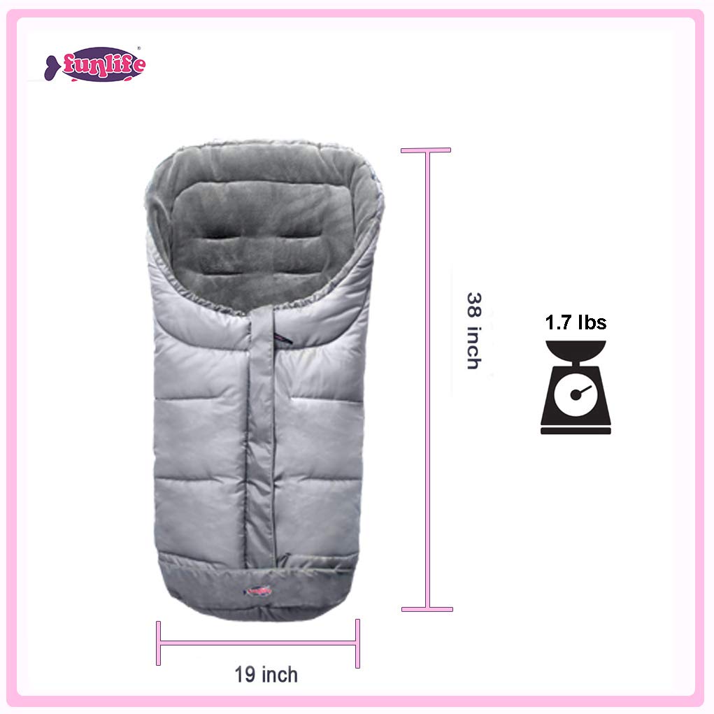Anti-Kick Winter Blanket, Warm Cuddly Weather Resistant Baby Footmuff, Toddler Stroller Winter Cover Bunting Bag
