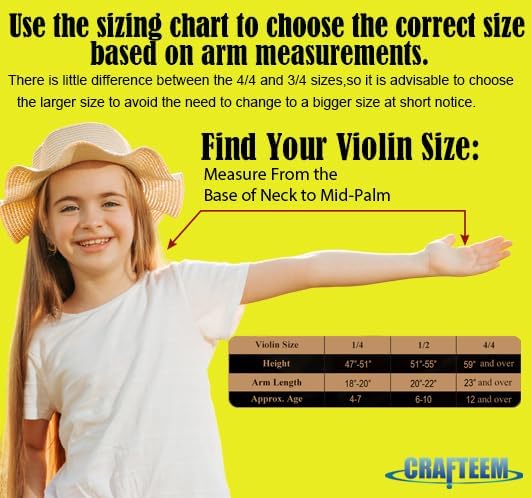 1/2 Fiddle Red Colored Premium Violin Outfit for Beginners Adults Kids With 5 Color Fingering Tape- Handcrafted Student Beginner Violin.