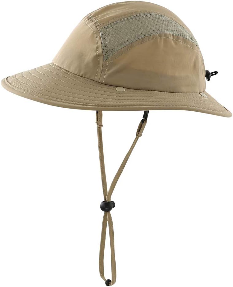 Home Prefer UPF 50+ Boys Sun Hat with Neck Flap Wide Brim Summer Beach Bucket Hat for Boys Girls Toddler Kids Safari Hat