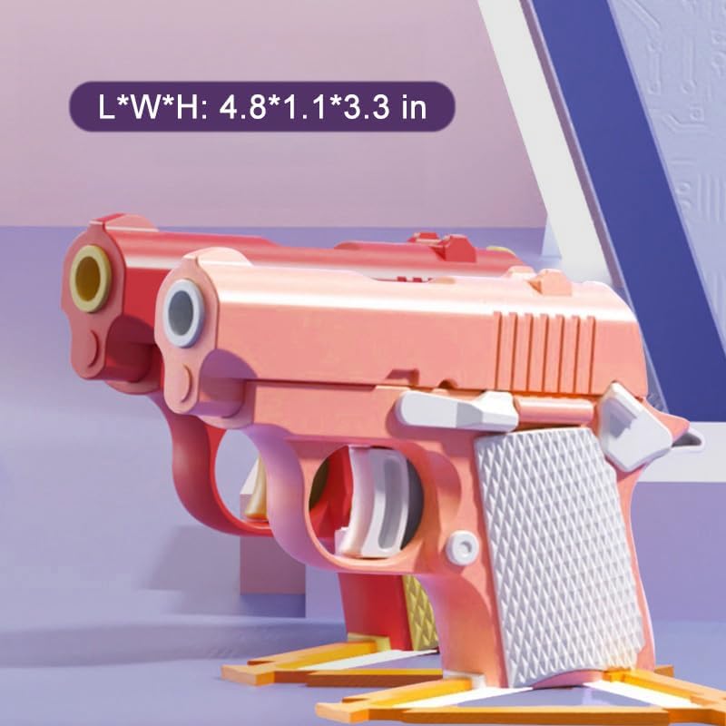 2024 New 1911 Model Radish Fun and Safe Toys,Fidget Toys Suitable for Relieving ADHD and Anxiety,Stress Relief Funny Toys for Adults,The Fun Gift for Adults and Kids (Red&Pink / 2 PCS Pack)