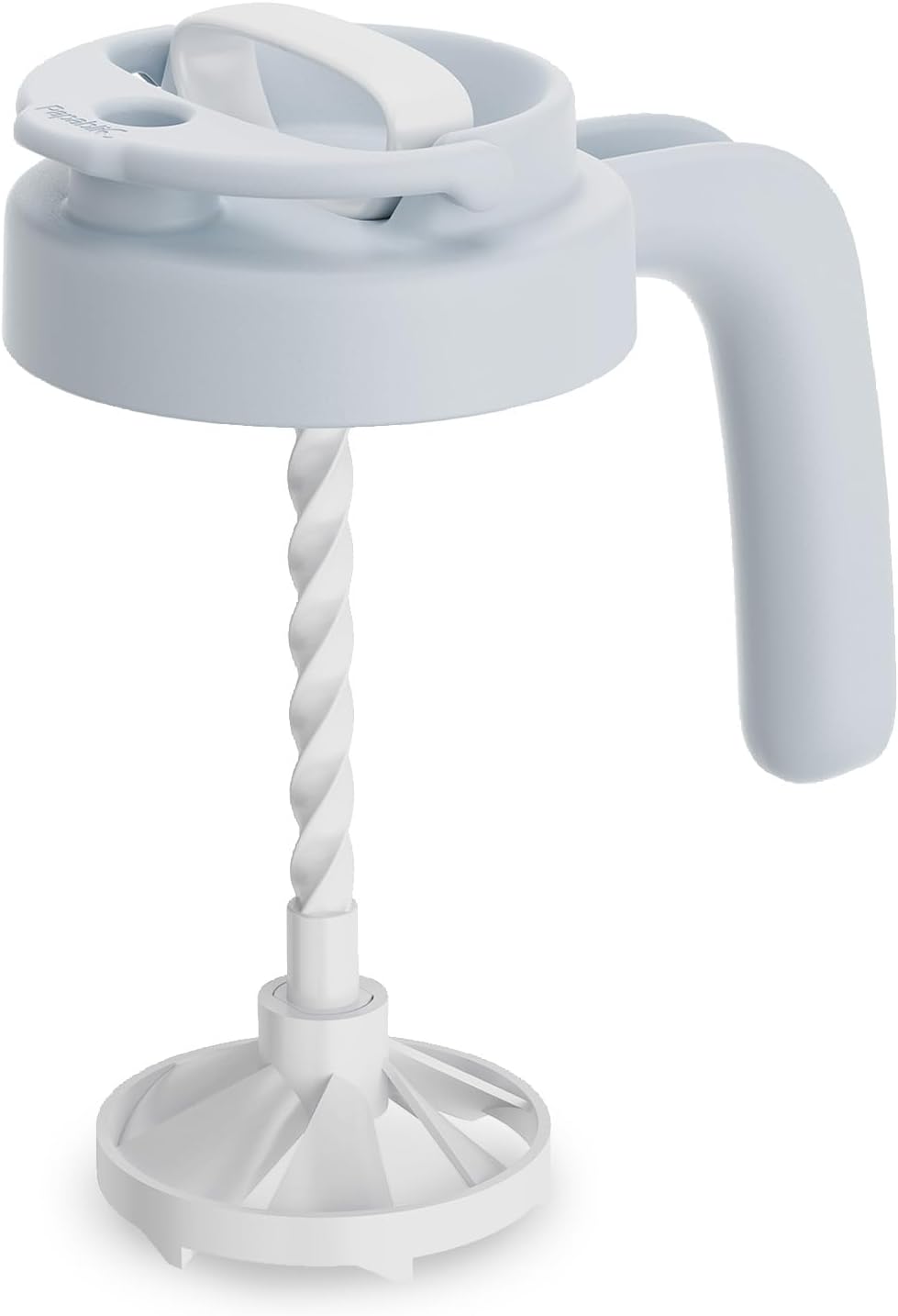 Papablic 32oz Formula Mixing Pitcher Lid, Breastmilk Pitcher Mixing Handle & Flip Locking Spout for Mixing Formula/Breastmilk/Protein Powder/Coffee, Blue