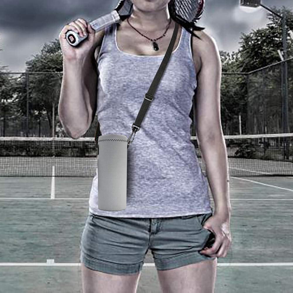 AUPET Water Bottle Sling Bag Carrier Crossbody Sleeve,Insulated Neoprene Bottle Case Holder Pouch Cover 500ML/17oz with Shoulder Strap for Walking Women Men