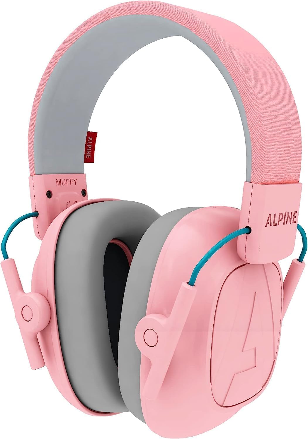 Alpine Muffy Kids - Hearing Protection - CE & ANSI Certified - Adjustable for Ages 3-16 years - Noise Cancelling Headphones - 25dB Sound Reduction Ideal for Protection and Concentration Aid - Pink