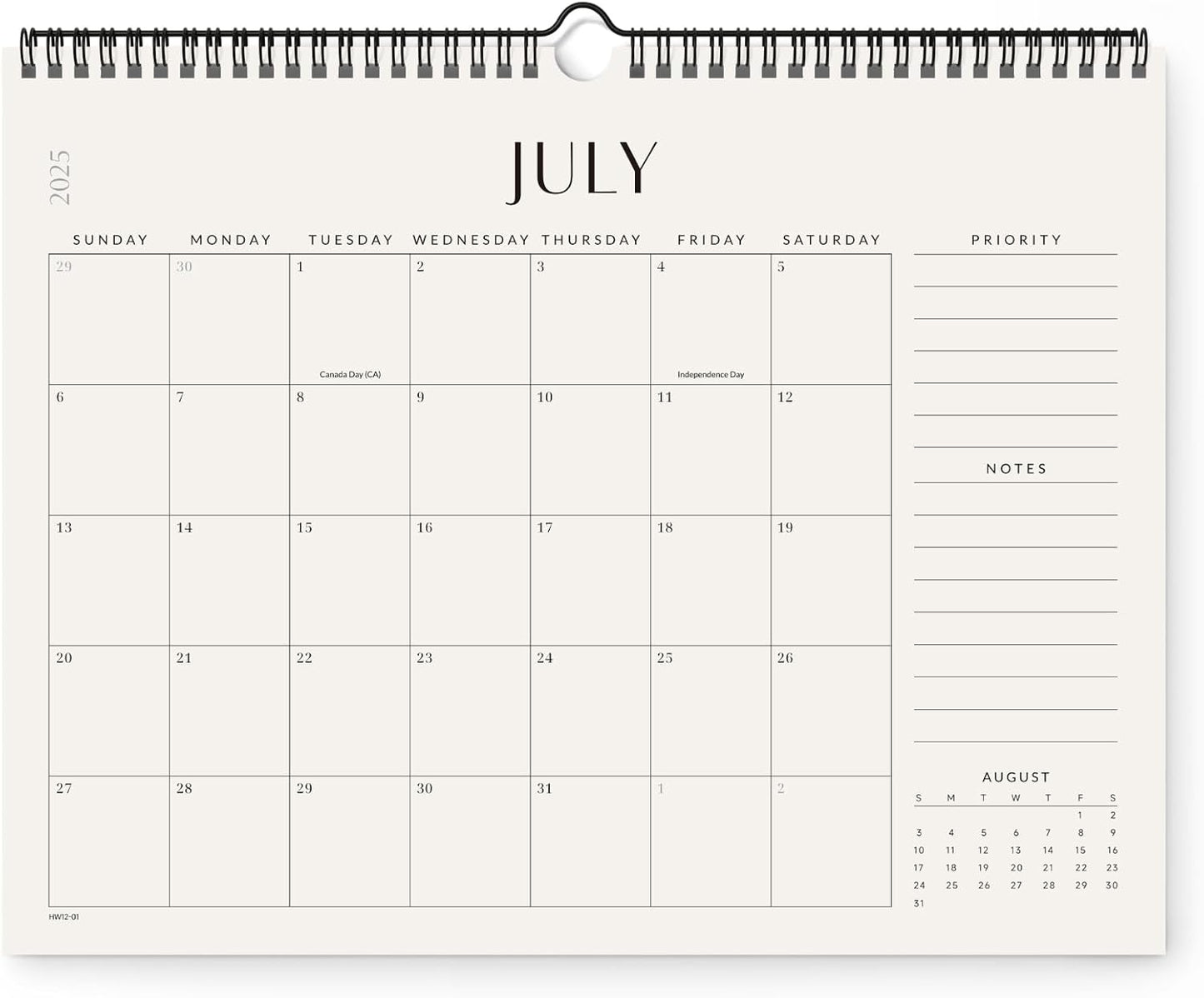 Jotsome Wall Calendar 2025-2026, Academic Monthly Wall Calendar From July 2025 to December 2026 14.2x11.2 inch for Home and Office, Easy Planning