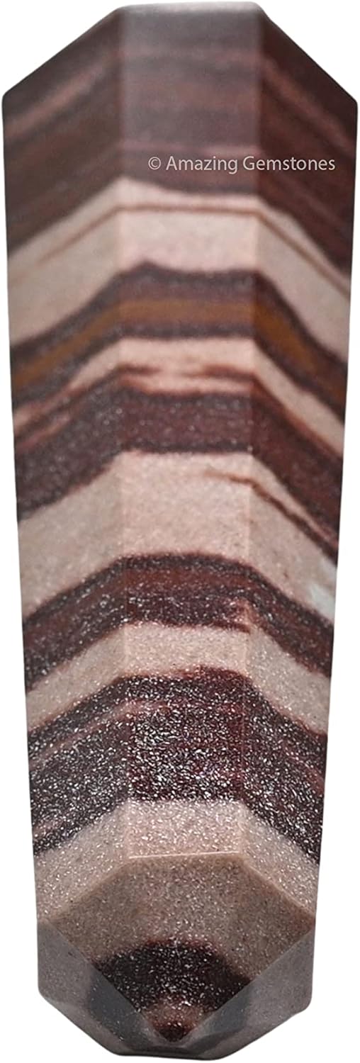 Amazing Gemstone Narmada Shiva Lingam Crystal Towers ~ Natural Healing Crystal Point Obelisk for Reiki Healing and Crystal Grid (3- Inch)