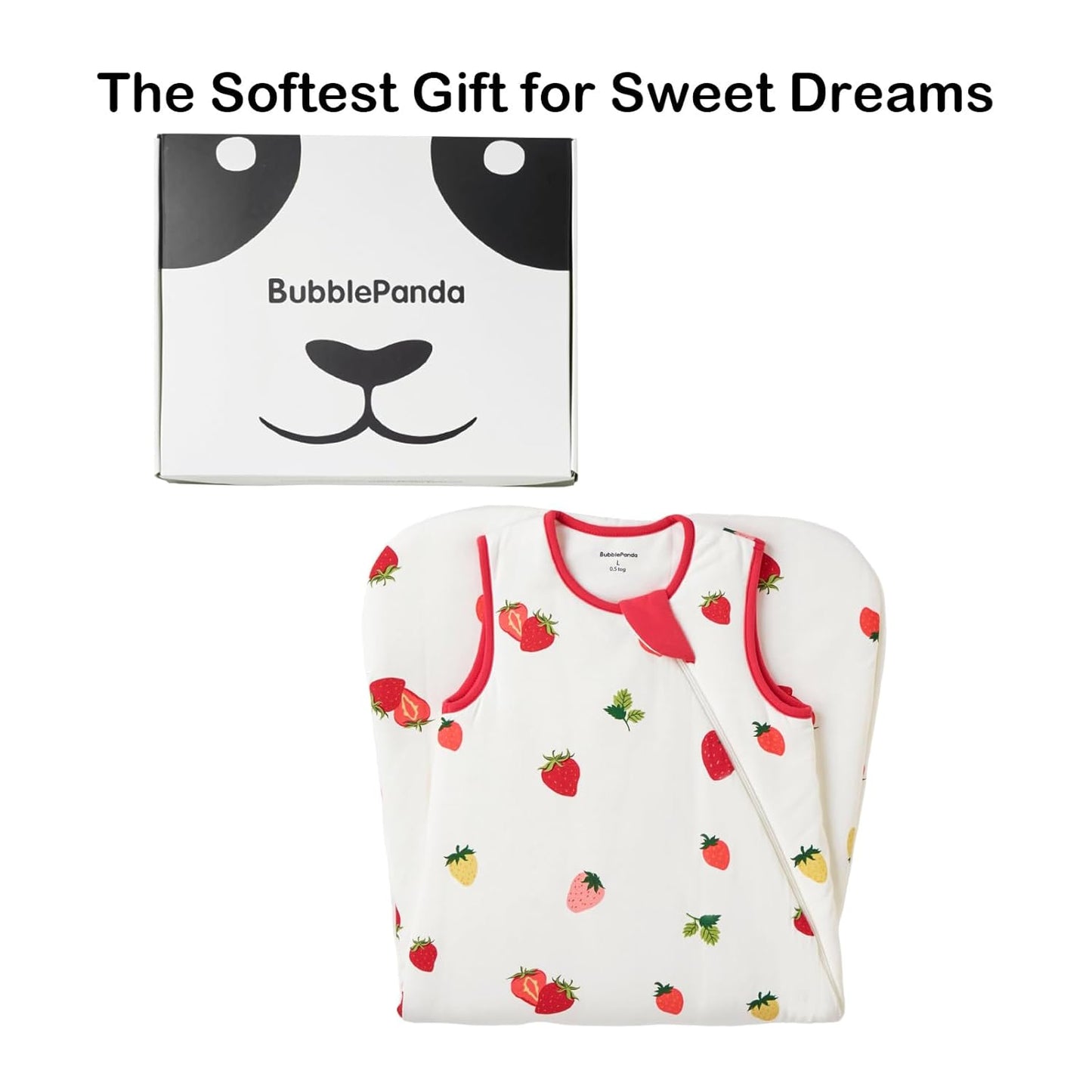 BubblePanda Rayon Made from Bamboo Sleep Sack 12-18 Months 0.5 Tog Soft Lightweight Toddler Sleep Sack 1t for Babies 2-Way Zipper Wearable Blanket Baby 12 Months