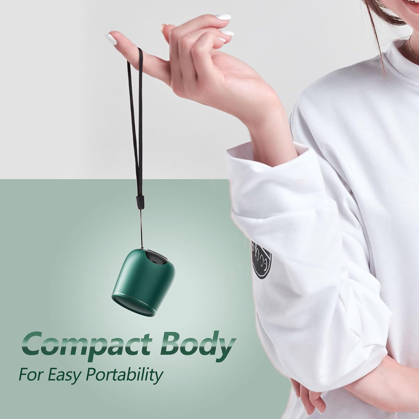 INSMY Small Bluetooth Speaker, Waterproof Mini Portable Wireless Speaker, Punchy Bass Rich Audio Stereo Pairing, Handheld Pocket Size for Hiking Biking Gift Laptop Tablet (Green)