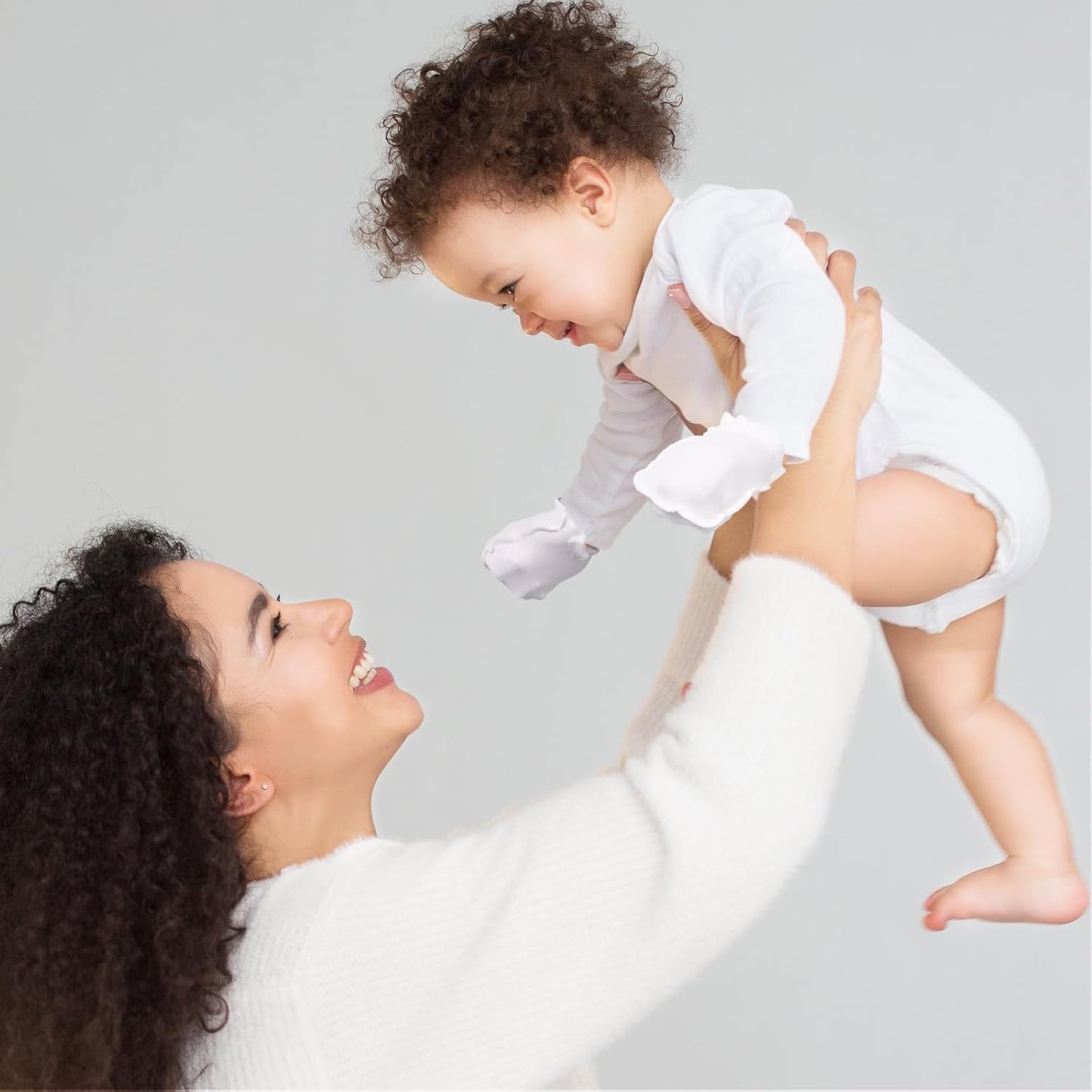 9 Pairs Newborn Baby Boys Girls Mittens 0-6 Months Infant Toddler Mittens No Scratch Solid Color Gloves