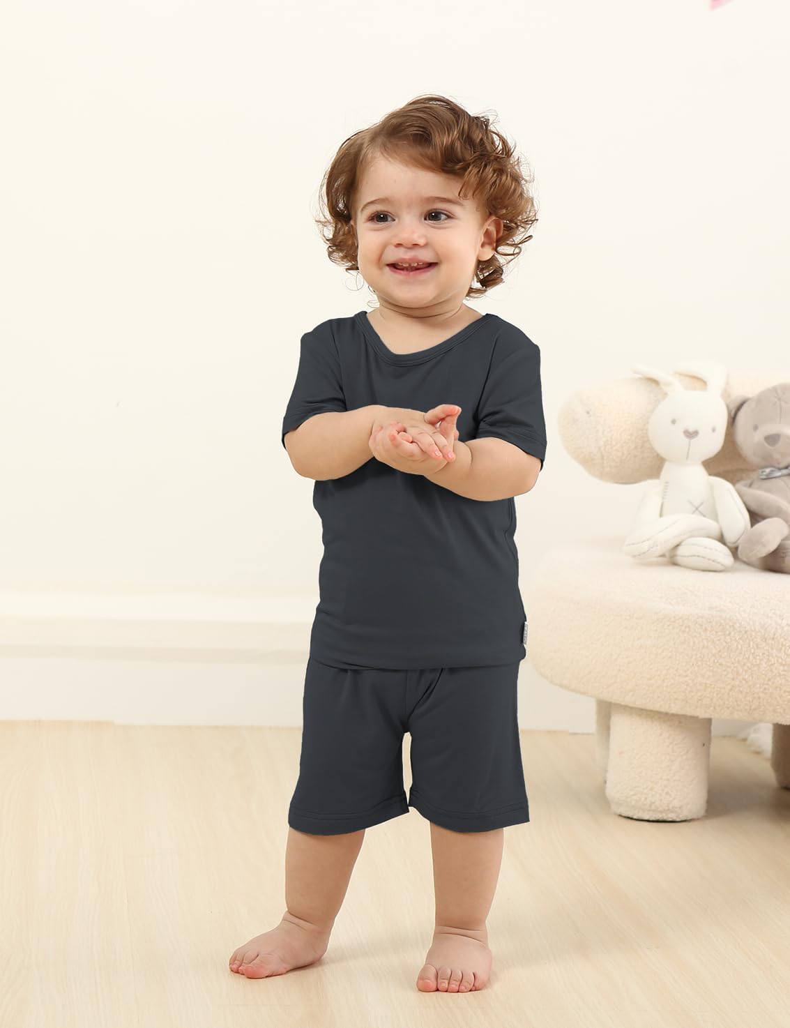 Jimonda Baby Boys Girls Pajama Sets Toddler Sleepwear Cool Jammies 2pcs Viscose from Bamboo PJs 18M-8Y