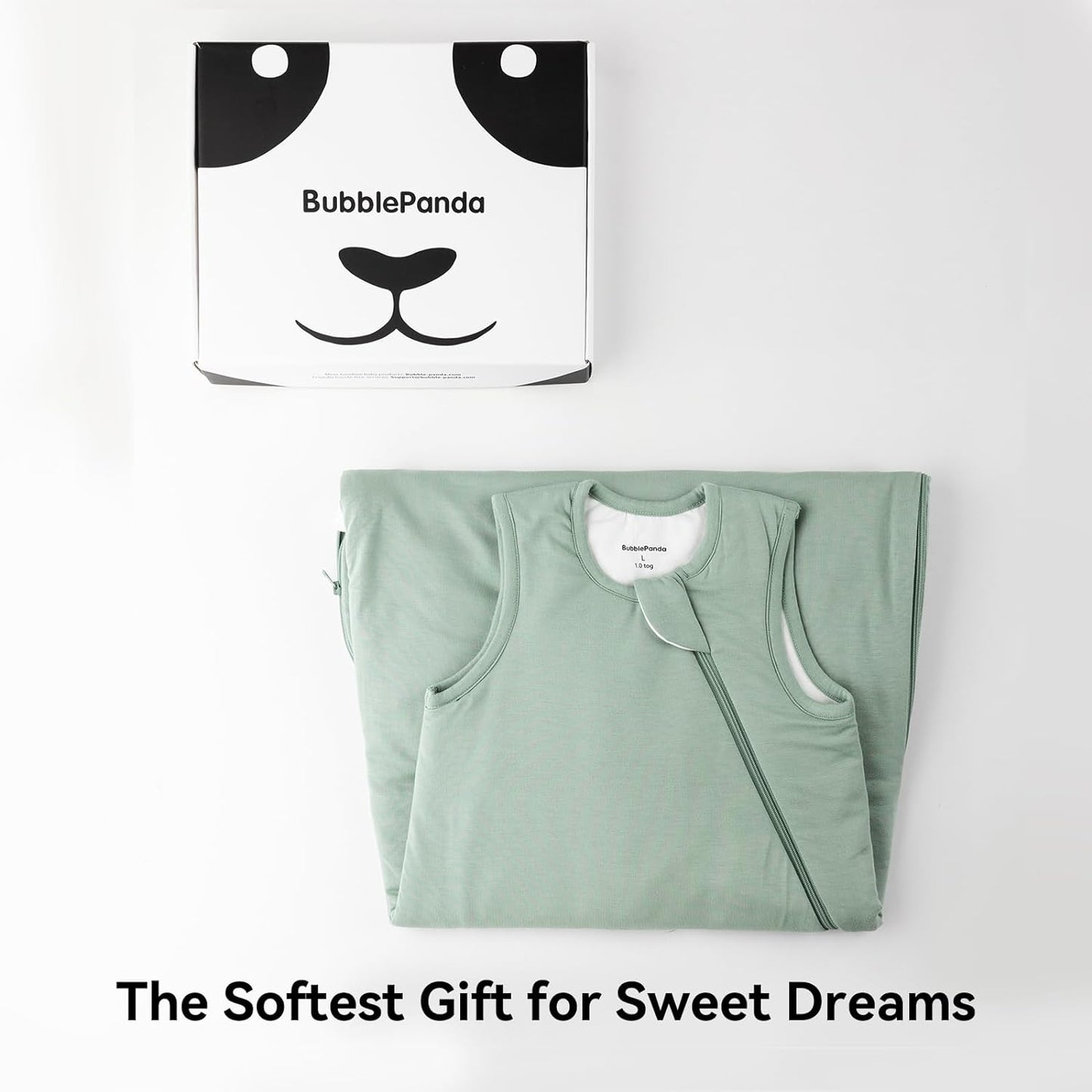 BubblePanda Rayon Made from Bamboo Sleep Sack 18-24 Months 0.5 Tog Soft Lightweight Toddler Sleep Sack 2t for Babies 2-Way Zipper Wearable Blanket Baby 18 Months